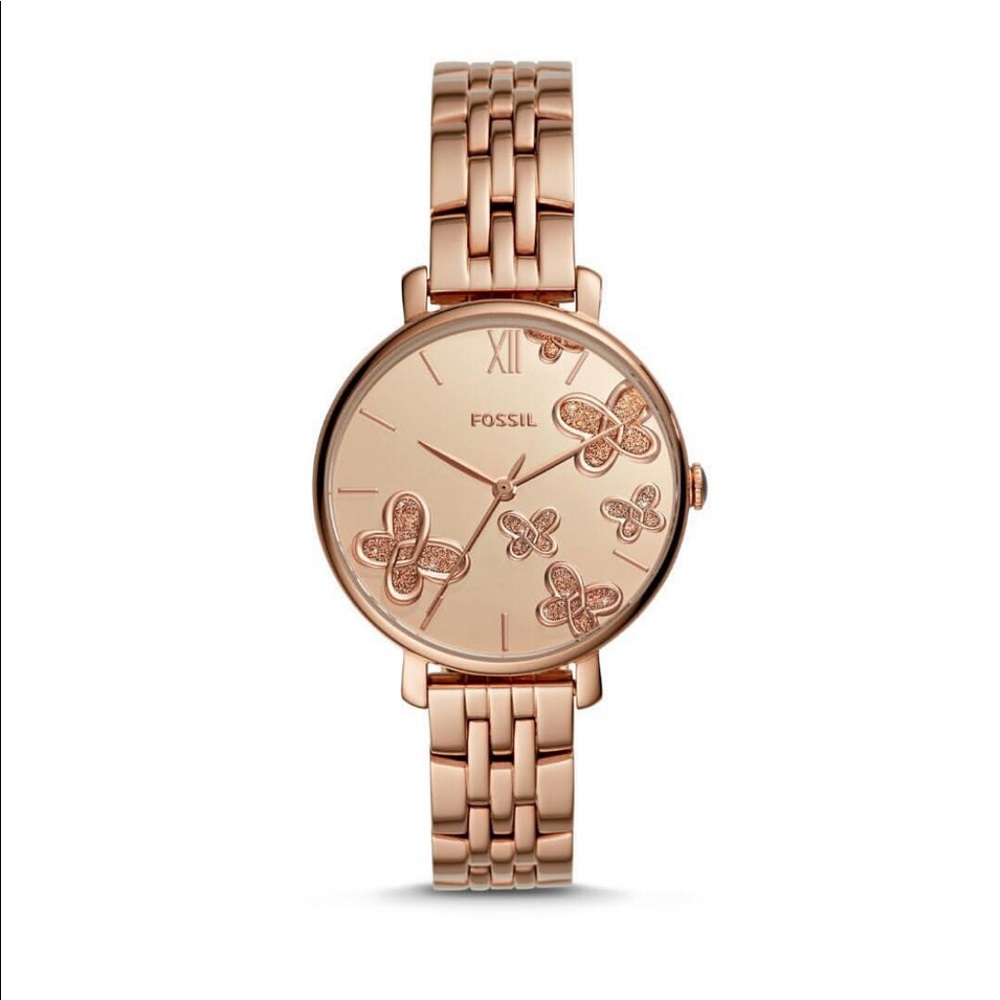 NWT Fossil Rose gold watch